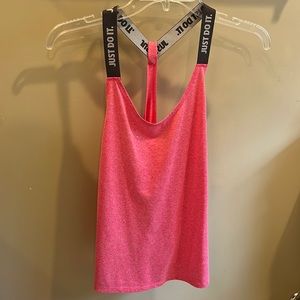 NIKE women’s JUST DO IT dri-fit racer back tank top size M